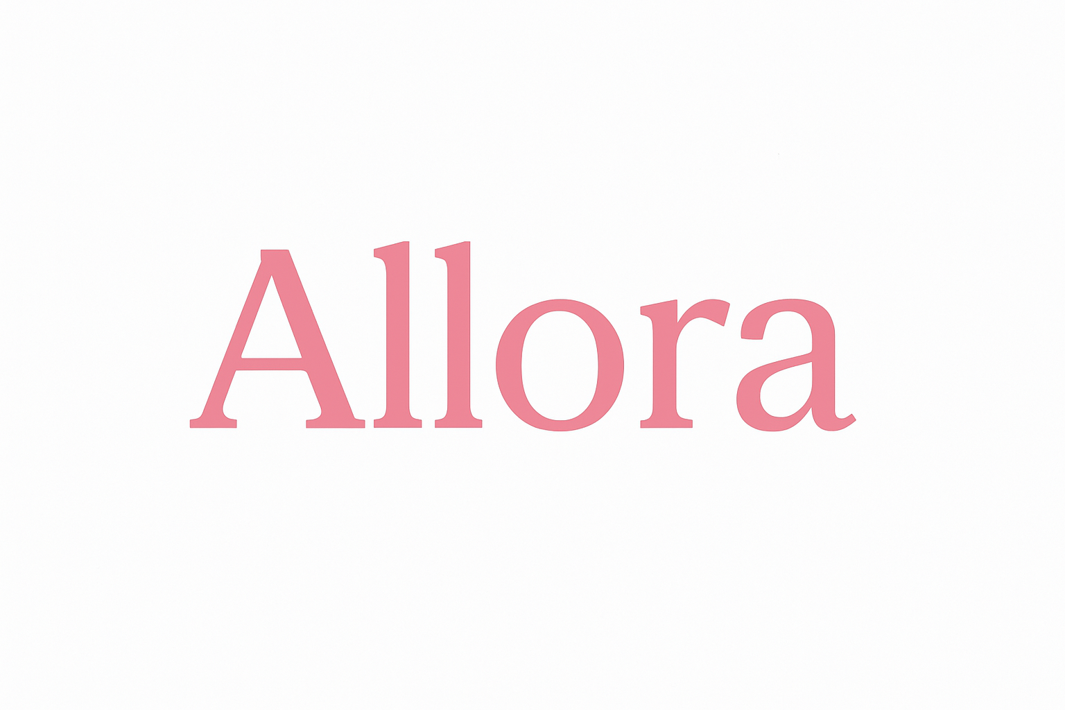 Allora Strandard Schrift pink 